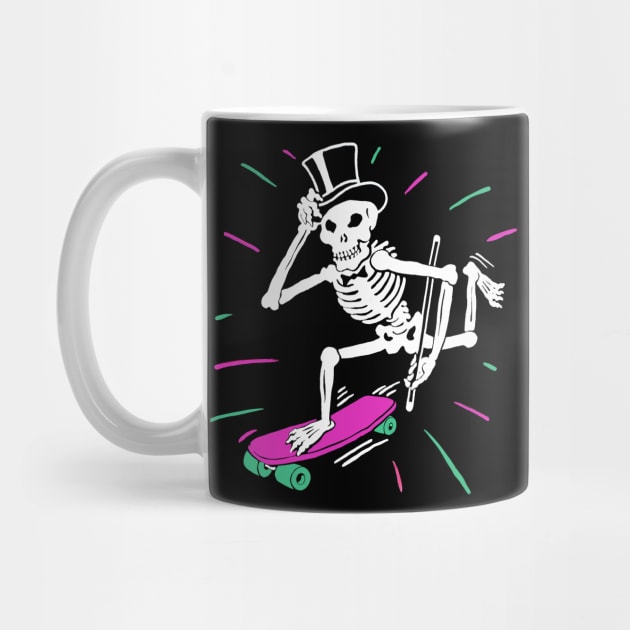 Skateboard Skeleton by Viper Vintage